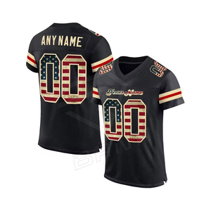 Camisetas de Fútbol Americano Personalizadas al por Mayor, Fabricación OEM/ODM, Tela Suave, Listas para Sublimación, para Equipos, Ligas y Entrenamiento - Product Image 1