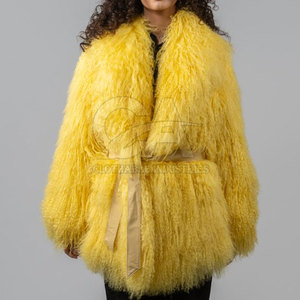 Abrigo de Invierno de Piel de Oveja Personalizado para Mujer, de Alta Calidad, Transpirable, con Capucha Desmontable, Tipo Parka - Product Image 2