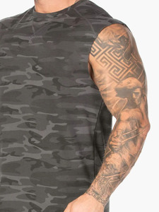 Alta calidad de los hombres Camo Homme Activewear Tank Top logotipo personalizado sin mangas gimnasio chaleco entrenamiento músculo ropa deportiva Cutt Off Stringer - Product Image 4