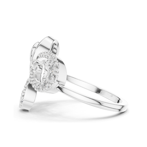 Elegante Anillo Espiral con Diamantes para Mujer, Diamantes Cultivados en Laboratorio de 0.425 CT, Oro de 18KT, 14KT, 10KT y Plata 925, Oro Rosa, Amarillo, Blanco - Product Image 6