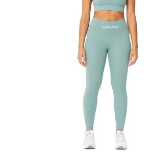 Women's High-Waisted Fitness <b>Leggings</b> with Elastic Waist Compression Tummy Control Solid <b>Pattern</b> Sports Yoga Pants-XXL Size - Product Image 2