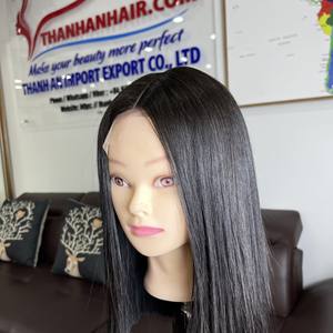 Perruques de qualité supérieure de luxe, cheveux humains vierges brésiliens, cheveux vietnamiens bruts, perruques de cheveux humains à fermeture frontale en dentelle - Product Image 2