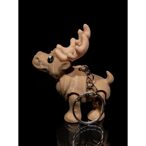 Portachiavi peluche alce neve - Product Image 6