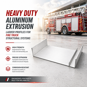 Profils d'escalier en aluminium extrudé haute résistance pour systèmes structurels de camions de pompiers - Product Image 2
