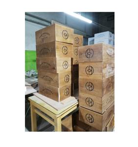 Caja de madera marrón envejecido con asa de cuerda/Caja de almacenamiento de madera retro para almacenamiento, armario, organizadores de gabinetes, contenedores de regalo - Product Image 2