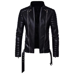 Latest Design High Street Men's Racing <b>Leather</b> <b>Jacket</b> with <b>Long</b> Sleeves Winter Canvas Canvas From Pakistan-Wholesale - Product Image 5