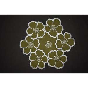 แผ่นรองจานสานมือจากหญ้าทะเลธรรมชาติ กันน้ำ เป็นมิตรกับสิ่งแวดล้อม ลายหอยเชลล์ ผลิตจากอินเดีย - Product Image 4