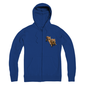 Cheetah Brothers Premium <b>Zip</b> Hoodie for Adults 6XL Knitted Fabric Zipper Embroidered Design Anti-Wrinkle Custom Printed Hoodie - Product Image 5
