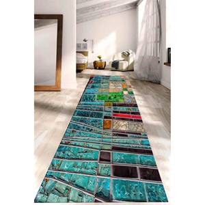 Tapis imprimé à motifs en verre coloré pour la décoration moderne de la maison, avec tapis à poils doux - Product Image 4