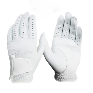 Guantes de Golf de Cuero Genuino Hechos a Medida para Hombre, Servicio OEM, Duraderos, de Primera Calidad, Bajo Precio, Deportivos, con Correa Ajustable para la Muñeca y Gancho - Product Image 6