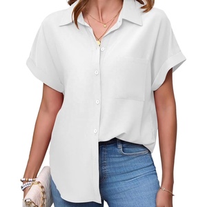 เสื้อเชิ้ตแขนสั้นผู้ชายสไตล์ลำลองลายทางผ้าฝ้าย 100% ทรงบ็อกซี่ ป้องกันรอยยับ ติดกระดุมแถวเดียว พิมพ์ลายตามสั่งสำหรับฤดูร้อน - Product Image 1