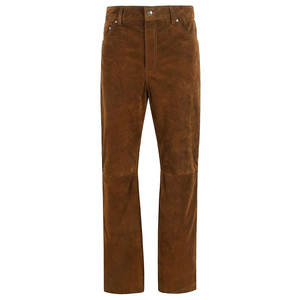 Pantalon en cuir uni pour homme – Nouvelle collection – En stock – Produit phare - Product Image 1