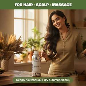 Kit de Soins Capillaires Bio avec Huile Hydratante Anti-Frisottis, Acides Aminés, Kératine, Huile d'Argan, Huile de Coco et Propriétés Antichute - Product Image 3