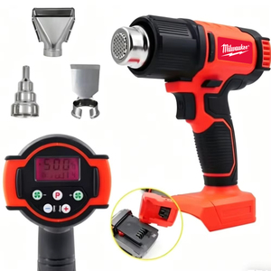 Batería de Litio Portátil Milwaukee 18v M18 60-540 °   <span class=keywords><strong>Pistola</strong></span> de Aire Caliente Inalámbrica Ajustable con 3 Boquillas y Pantalla LCD - Product Image 4