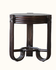 Table d'appoint ronde en rotin naturel, pour salon, chambre à coucher, table d'appoint en osier, artisanat au Vietnam, Nhat Minh - Product Image 1