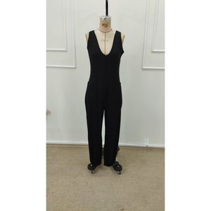 Jane's Women's Strappy Round Neck Viscose <b>Jumpsuit</b> <b>with</b> Practical <b>Pocket</b> Details, Comfortable Relaxed Fit for Casual Daily Wear - Product Image 4