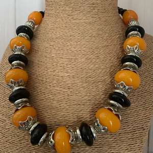 สร้อยคอลูกปัดธรรมชาติ sodalite, สร้อยคอลูกปัดกลมเรียบขนาด8มม. ทำด้วยมือคริสตัลสร้อยคอลูกปัดเครื่องประดับ - Product Image 1