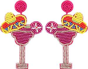 Últimos pendientes bohemios chapados en oro con cuentas de semillas colgantes de perlas hechos a mano para mujer, ropa de fiesta de boda, Idea de regalo - Product Image 5