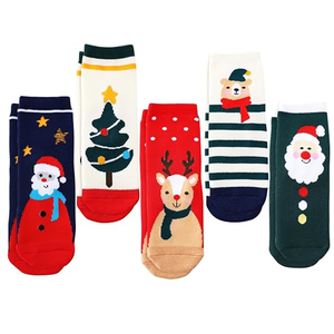 Different Touch 5 Pairs Pack Infant Baby Children Child Kids Girls Colorful Creative Fun Novedad Design Crew Calcetines - Product Image 1