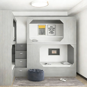 Lits superposés en bois modernes et minimalistes pour les écoles, les hôtels, les appartements et les chambres à coucher avec une garantie <span class=keywords><strong>de</strong></span> 5 ans - Product Image 2