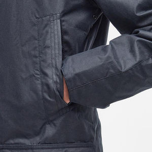 Veste de travail de rue de haute qualité 100% nylon, toile cirée vintage lavée, col à capuche, imperméable et coupe-vent pour homme - Product Image 4