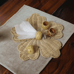 Mango de madera de color Natural, elegancia festiva, hecho a mano, redondo, gran oferta, servilletero, perfecto para Decoración de mesa de boda de Navidad - Product Image 4
