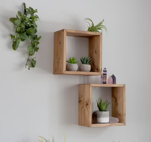 Trang trí nội thất sang trọng lưu trữ tường kệ gỗ Kệ nổi thiết kế mới hạt gỗ siêu thị kệ - Product Image 2