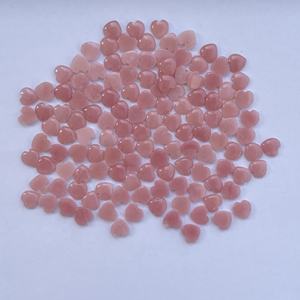 8mm 10mm 12mm Natural Perú Rosa ópalo piedra suave corazón cabujón piedra preciosa suelta semipreciosa Piedra Bonita gemas reales corazones lindo - Product Image 4