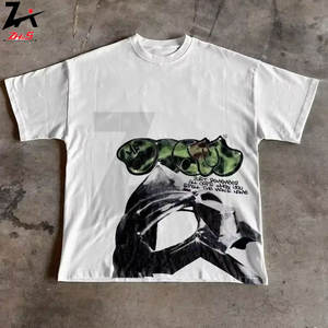 Camiseta estampada de manga corta de gran tamaño gótico Punk versátil Retro camiseta hombres mujeres Unisex Streetwear moda Top Casual salidas - Product Image 3