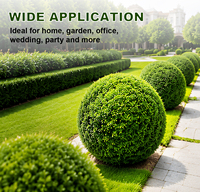 Esferas Grandes de Topiario Artificial de Boj, Plantas Verdes Falsas para Interiores y Exteriores, Jardín, Patio, Paisajismo, Decoración del Hogar, Venta al por Mayor