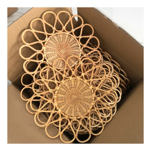 Assiette en rotin polyvalente pour les fruits, les collations, le style tissé artisanal, idéale pour les magasins écologiques, les expositions, les marques de style de vie, l'usine directe - Product Image 2