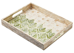 Diseño artesanal India hecho a mano incrustaciones de hueso bandeja para servir bandejas de desayuno indias decorativas para servir vajilla elegante - Product Image 5