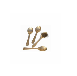 Cuillère en laiton pour la vaisselle de dîner de cuisine avec longue poignée en laiton poignée dorée cuillère à manger dorée - Product Image 4