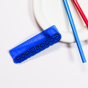 ไม้บรรทัดอะคริลิคสีใสที่กำหนดเองอุปกรณ์สำหรับโรงเรียนสำนักงาน - Product Image 6