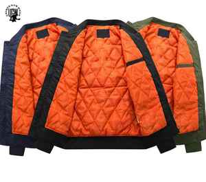 New Winter Men High Street <b>Warm</b> Flight Hooded <b>Waterproof</b> Breathable Bomber Baseball <b>Jacket</b> with Zipper Pockets and Stand Collar - Product Image 6