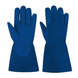 Gants de soudage en cuir pleine fleur, manchette longue, haute qualité, en peau de chèvre, pour soudage TIG, cuir souple et durable, 15 cm, gants de soudage personnalisés - Product Image 4
