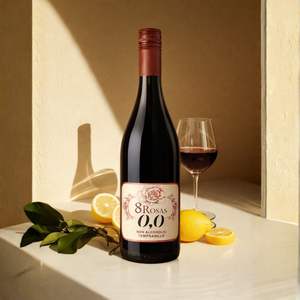 8 Rosas Vino Tinto Sin Alcohol 100% Tempranillo 0.0% ABV Vino Español Sin Alcohol 750ml - Product Image 3