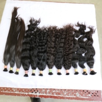 Tissage de cheveux indiens vierges Remy non traités, alignés sur les cuticules, double trame, style Loose Deep Wave pour cheveux humains
