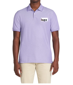 Polo sólido de manga corta para hombre al por mayor Advantage Performance 60% algodón 40% poliéster con cierre de botón importado lavado a máquina - Product Image 3