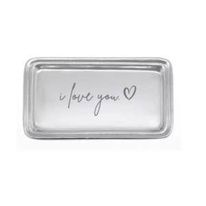 Plateau de service rectangulaire en aluminium Art Déco avec placage or, design durable, logo et taille personnalisés - Product Image 1