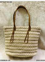 Direct Fac Prix Vente à Chaud Designer Coton Tissé Kilim Sacs Fourre-Tout pour Dames Fermeture À Glissière Voyage Sacs À Main Double Gland Seau