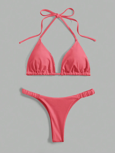 Traje de Baño de Dos Piezas para Mujer, Spandex/Algodón, Transpirable - Product Image 5