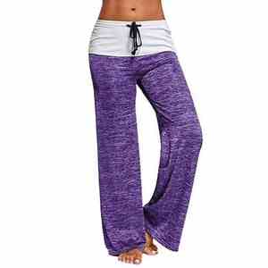 Pantalones Deportivos de Lona para Mujer, Estilo Urbano, Corte Regular, Cintura Alta, Cierre con Cordón, Transpirables, de Secado Rápido, para Invierno - Product Image 2