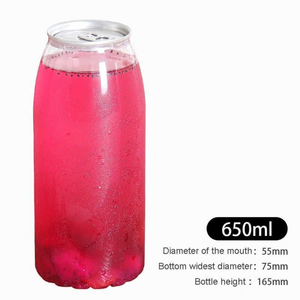 Miễn phí tùy chỉnh logo Pet nước giải khát có thể với nắp nhôm 500ml/650ml rõ ràng nhựa có thể Việt Nam Nhà máy đã sẵn sàng để tàu giá bán buôn - Product Image 4
