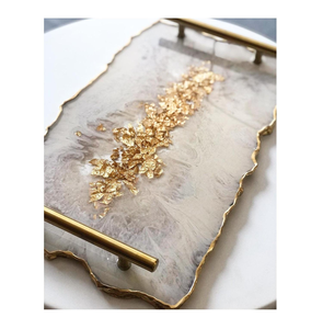 Magnifique plateau en résine pour la maison, la cuisine et les accessoires de table, taille personnalisée, prix de gros en Inde, respectueux de l'environnement - Product Image 1