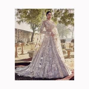 Designer Bollywood Bridal Gown Wedding Dresses Wedding Party <b>Silk</b> Satin <b>Cardigan</b> Robe Bridal Gown Bridesmaid Robe Wholesale - Product Image 6
