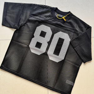 Uniforme de fútbol americano personalizado de calidad superior, camisetas de malla transpirables absorbentes del sudor, camiseta de fútbol de malla de manga corta - Product Image 1