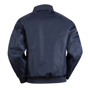 Chaqueta Bomber para Hombre, Nueva Llegada, Alta Calidad, Impresión de Logotipo Personalizado, Gruesa, Impermeable, Transpirable, 100% Seda Ecológica, Clásica - Product Image 4