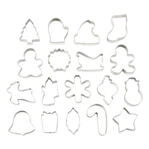 Wilton hiện đại kỳ nghỉ hình dạng thép không gỉ Cookie cutter Set Durable giáng sinh Baking công cụ - Product Image 3