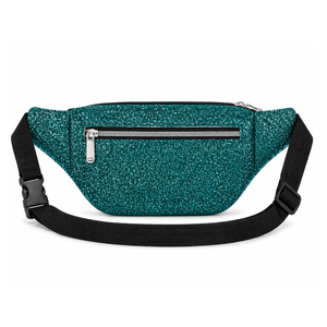 Glitter PU Customized Fanny Pack Cheer Embroidered Waist Bag Durable Sports Belt Bag with <b>Adjustable</b> <b>Strap</b> For Cheerleaders - Product Image 3
